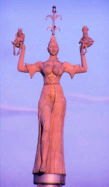 The statue Imperia in Konstanz, Germany